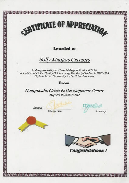 Municipal Business Registration certificate